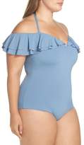 Thumbnail for your product : Becca Etc Off the Shoulder One-Piece Swimsuit
