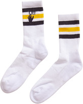 Thumbnail for your product : Off-White Hand Logo Mid Socks