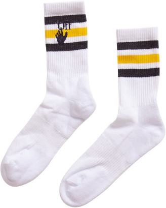 Off-White Hand Logo Mid Socks
