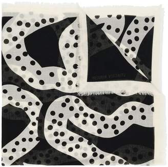 Henrik Vibskov Rhizo abstract print scarf