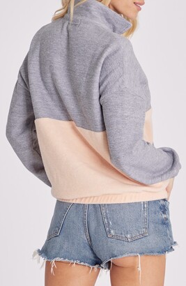 Wildfox Couture Lea Colorblock Half Zip Sweatshirt