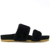 Thumbnail for your product : Tory Burch Sheldon shearling slides