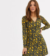 Thumbnail for your product : Wednesday's Girl mini tea dress in bold floral print