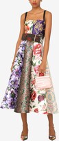 Thumbnail for your product : Dolce & Gabbana Floral Patchwork Jacquard Midi Dress
