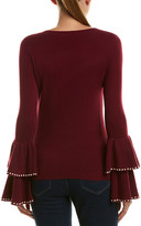Thumbnail for your product : InCashmere Bell-Sleeve Cashmere Sweater
