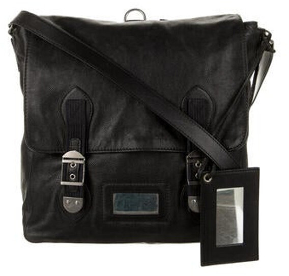 Balenciaga Leather Messenger Bag ShopStyle