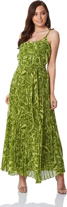 green ladies day dress