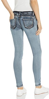 V.I.P. JEANS Classic Skinny Women Slim Fit Stretch Stone Washed Jeans in Junior Or Plus Size