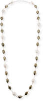 Thumbnail for your product : Margo Morrison Pearl & Pyrite Long Necklace