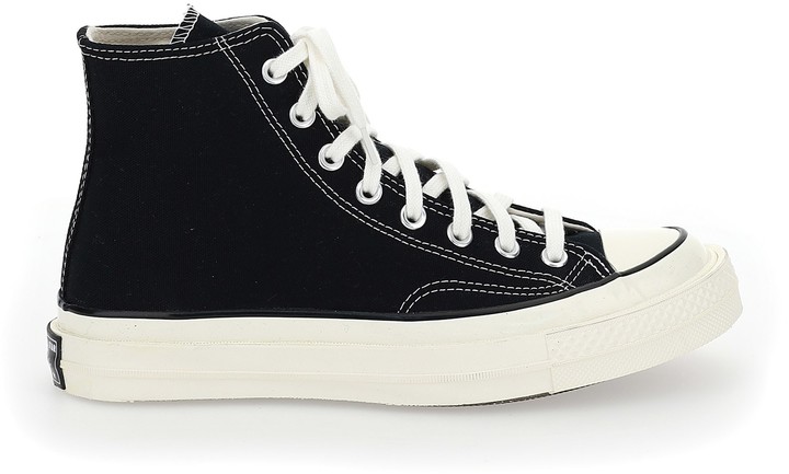 black chunky converse