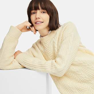 Uniqlo Women's Cable Long Sweater - ShopStyle