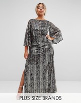 maxi sleeve dress embellished luxe kimono lovedrobe plus shopstyle
