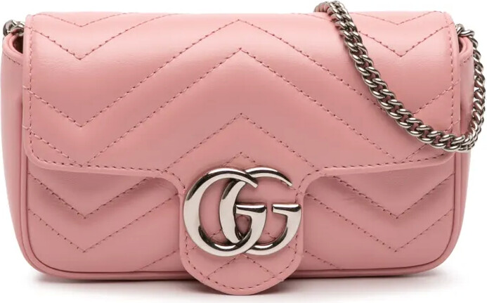 Gucci Pre-Owned 2016-2025 Mini GG Marmont Matelasse Leather Flap crossbody bag