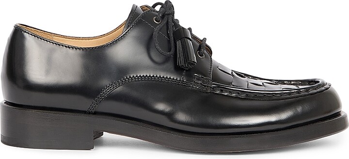 Jacquemus Men's Les Derbies Tressees Leather Derbys - Dark Brown - Size 8