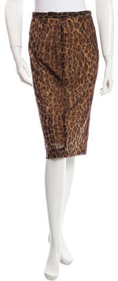 Dolce & Gabbana Cheetah Print Skirt
