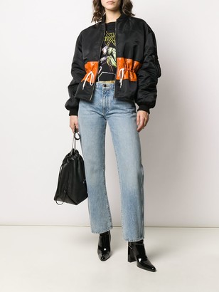 Givenchy Contrast Band Bomber Jacket