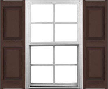 Mid America Mid-America Vinyl, TailorMade Panels, Raised Panel Shutters, w/Shutter-Loks