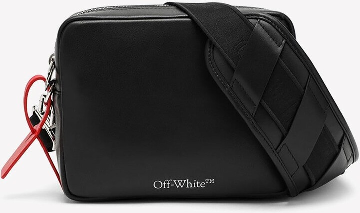 Buy Off-White Holes Messenger Bag 'Black' - OMNP001R21LEA0011000