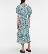 Thumbnail for your product : Ganni Floral pleated georgette midi dress