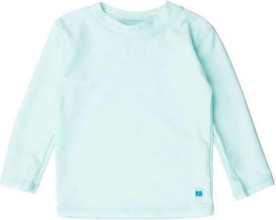 RuggedButts Boys' Solid Swim Rashguard Toddler 2T Mint