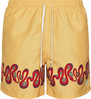 Bather Ochre Dizzy Boa Swim Trunks