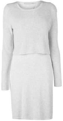 Oui Double Layer Knitted Dress Ladies