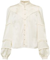 Thumbnail for your product : Veronica Beard Mandell satin blouse