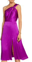 Thumbnail for your product : Cushnie One-Shoulder Silk-Charmeuse Dress