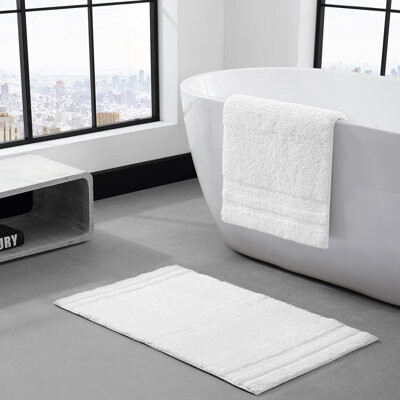 Vera Wang Textured Trellis 3 Piece 100% Cotton Towel Set