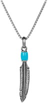 Thumbnail for your product : David Yurman Frontier Feather Amulet with Turquoise