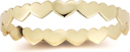 Ember Fine Jewelry 14K Flat Heart Band Ring