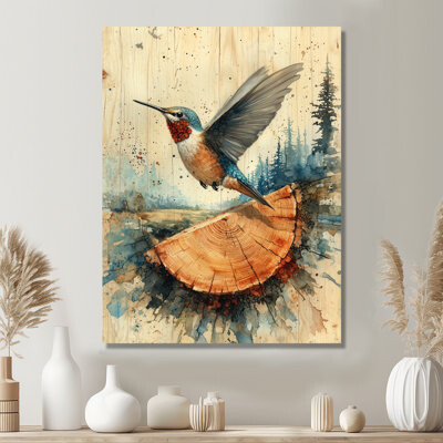 Winston Porter Hummingbird Into The Forest IV - Hummingbird Metal Prints