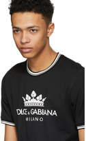 Thumbnail for your product : Dolce & Gabbana Black Crown Logo T-Shirt