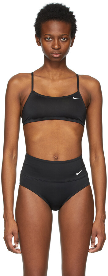 Karu Skinnende verden Nike Black Essential Racerback Bikini Top - ShopStyle Two Piece Swimsuits