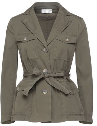 belted military jacket