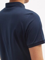Thumbnail for your product : Bogner Aires Zipped Cotton-jersey Polo Shirt - Navy
