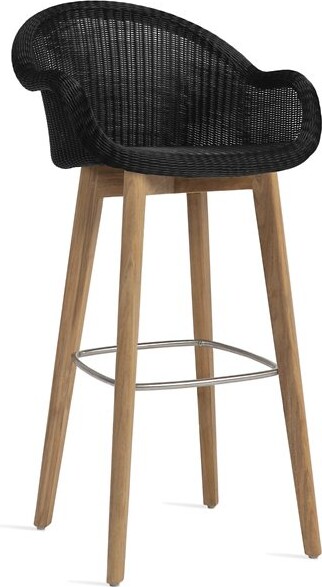 Vincent Sheppard Edgard Outdoor Stool in Black, Size: Bar