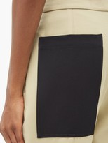 Thumbnail for your product : colville Cropped Slit-cuff Cotton-blend Trousers - Beige