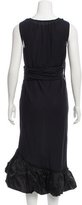Thumbnail for your product : Vera Wang Wool Sheer-Accented Dress
