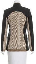 Thumbnail for your product : Yigal Azrouel Knit-Accented Wool Blazer