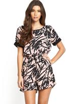 Thumbnail for your product : River Island Girls on Film Printed Playsuit