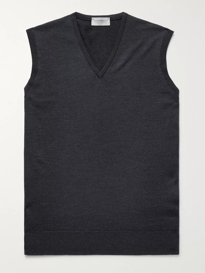 John Smedley Hadfield Slim-Fit Merino Wool Sweater Vest