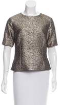 Thumbnail for your product : By Malene Birger Textured Short Sleeve Top