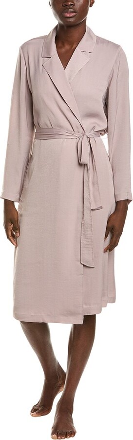 Barefoot Dreams Washed Satin Notch Collar Robe