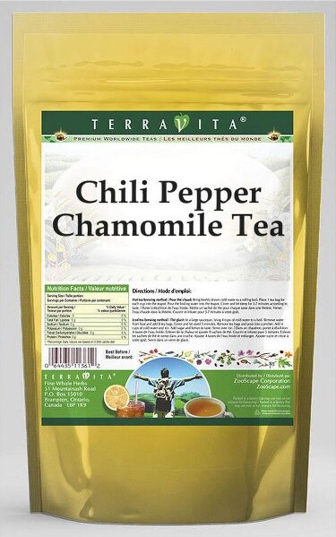 TerraVita Chili Pepper Chamomile Tea (50 tea bags, ZIN: 545249, 3-Pack)