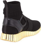 Thumbnail for your product : Ferragamo Noto Stretch Fabric Glove Sneakers