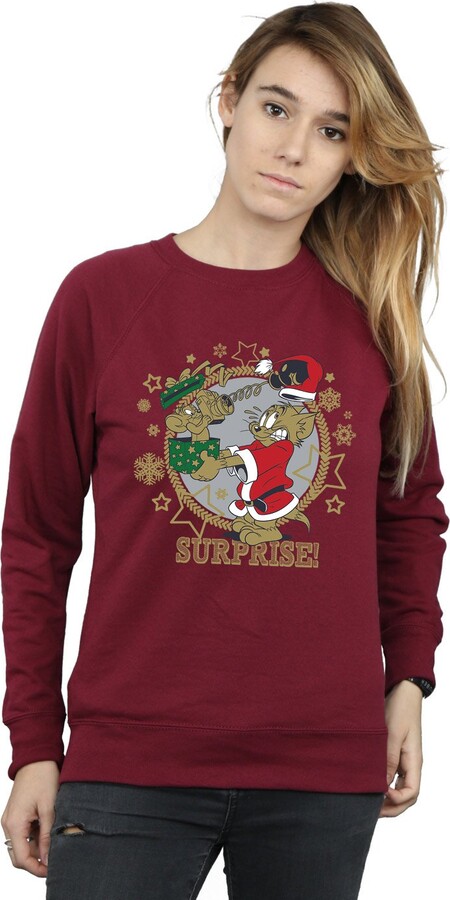 burgundy womens sweatshirt