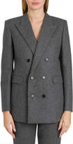 Thumbnail for your product : Saint Laurent Double-breasted Blazer In Wool Flannel