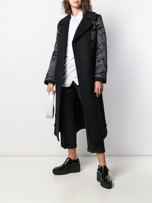 Junya Watanabe Double-Breasted Contrast-Sleeve Coat