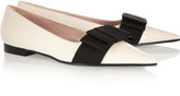 Thumbnail for your product : Miu Miu Bow-embellished patent-leather loafers